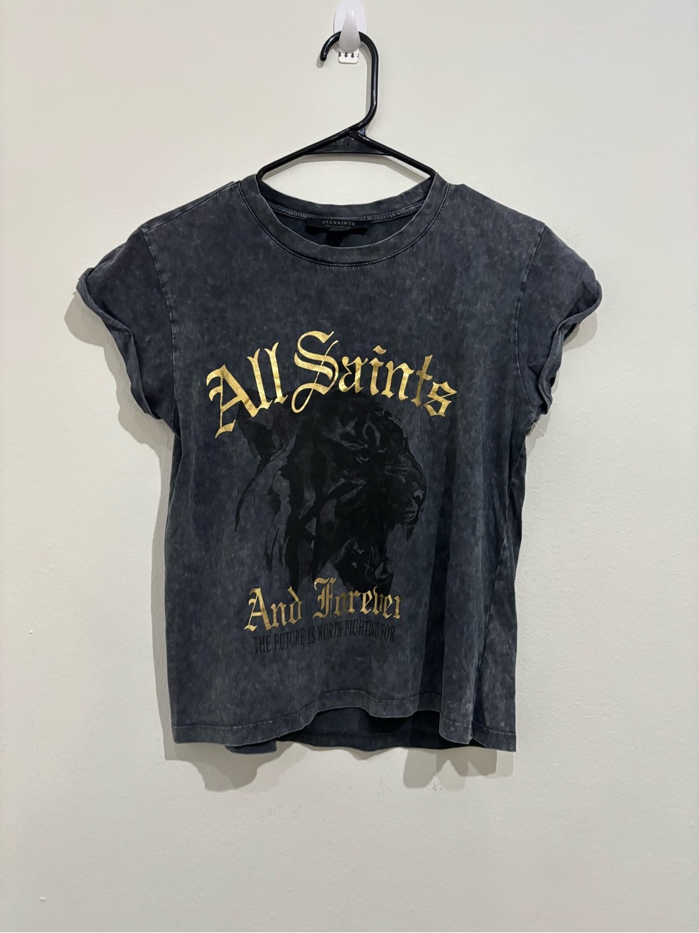 ALL SAINTS US Size 4 Forever Tiger Anna Tee
